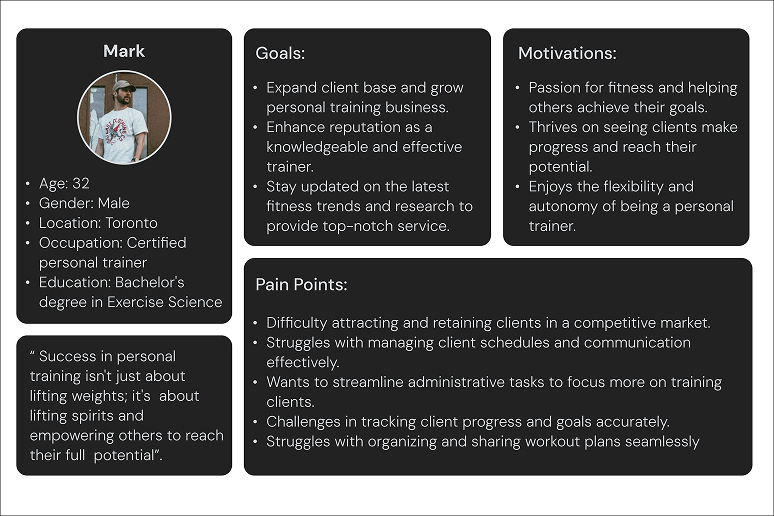 the first persona details.